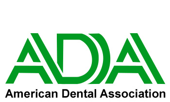 The image displays a logo with the acronym 'ADA' prominently featured, which stands for American Dental Association. The logo includes a stylized letter 'A' and the word 'DENTAL' beneath it, suggesting a connection to dental care or services.